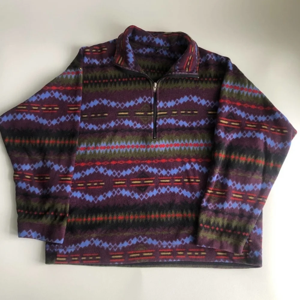 VINTAGE 1994 AZTEC PATAGONIA SYNCHILLA FLEECE